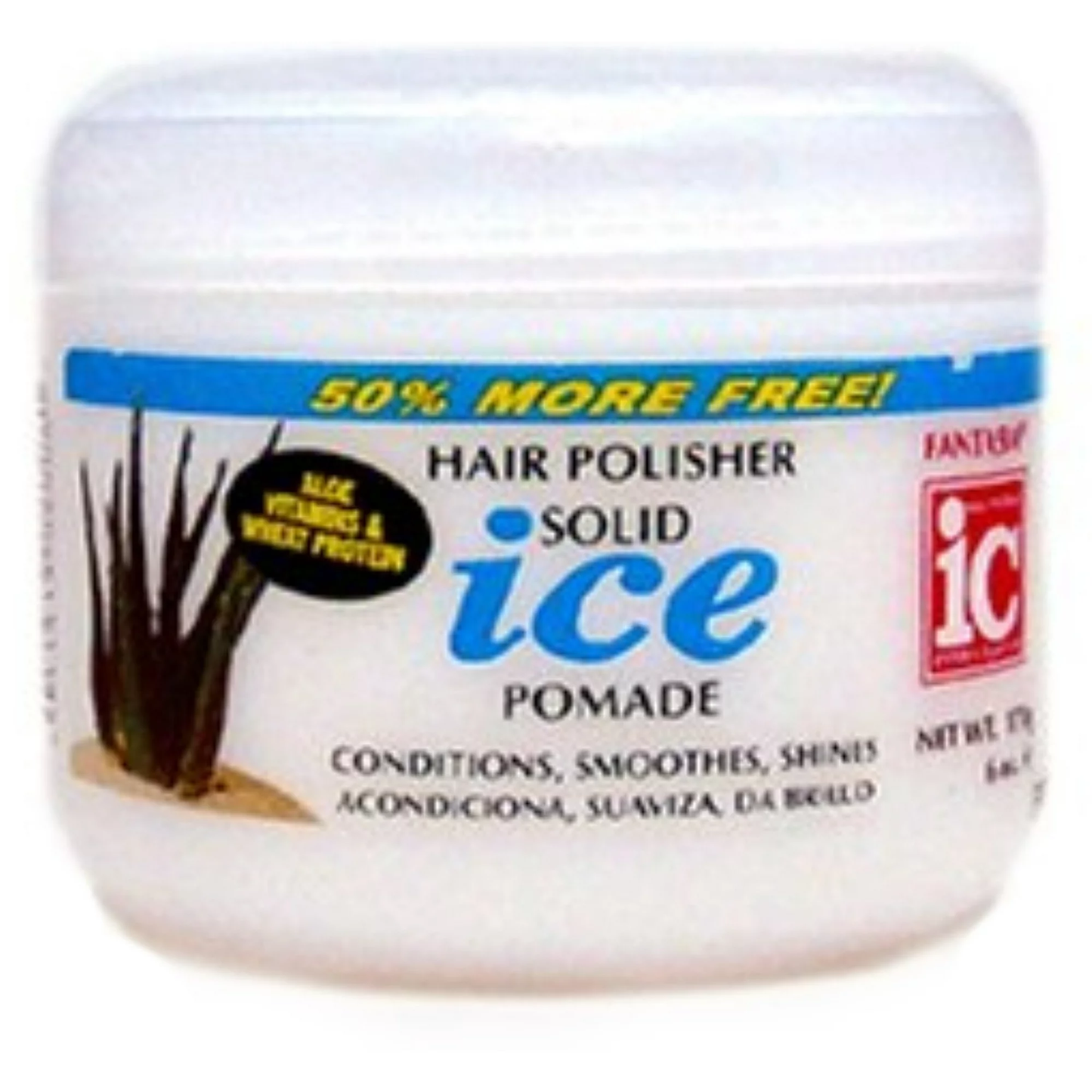 Fantasia IC Hair Polisher Solid Ice Pomade with Aloe 6 oz