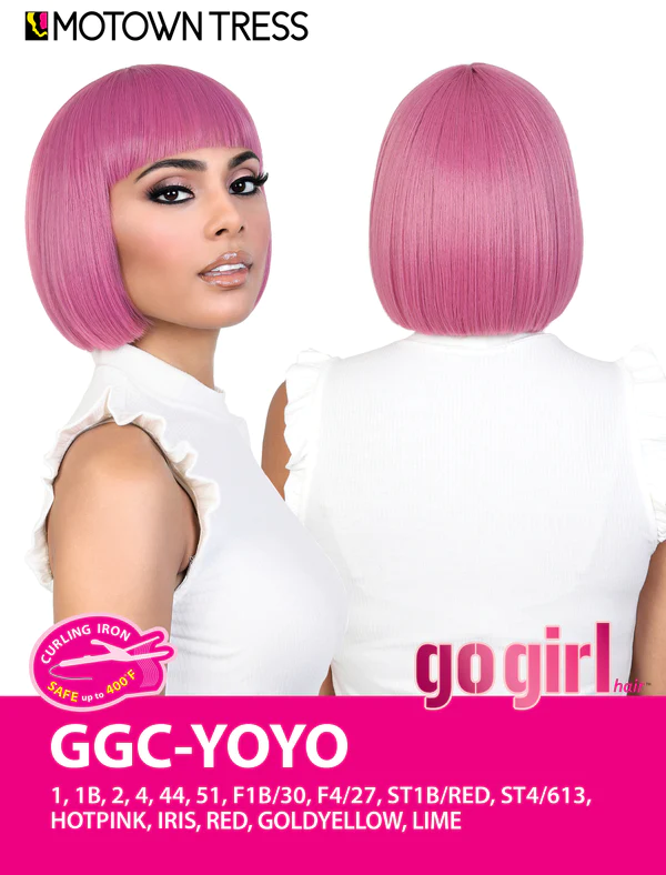 Motown Tress Gogo Girl Curlable 10" Synthetic Wig Yoyo