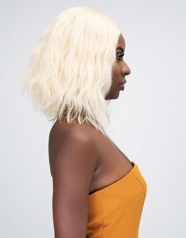 Janet Collection Natural Deep Part 100% Human Hair Lace Front Wig Gomez #613L
