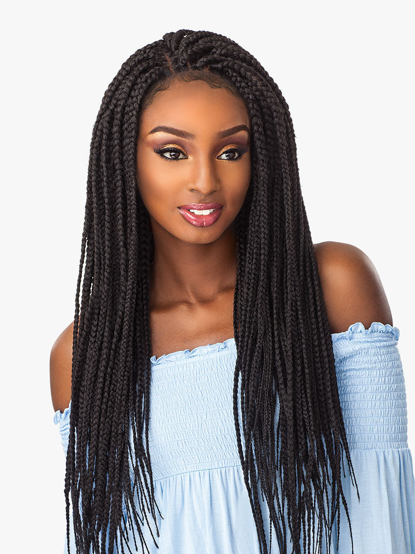 Sensationnel Cloud 9 Swiss Lace Front Wig 4x4 Box Braid Large