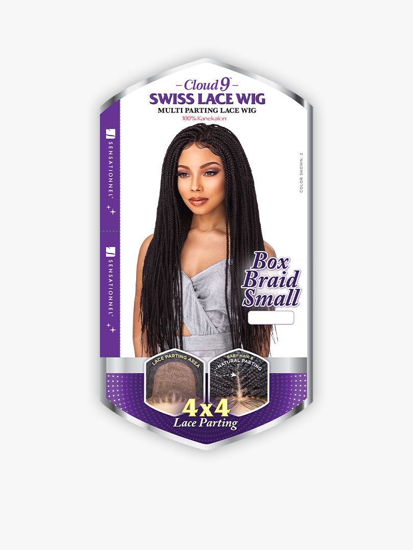Sensationnel Cloud 9 Swiss Lace Front Wig 4x4 Box Braid Small