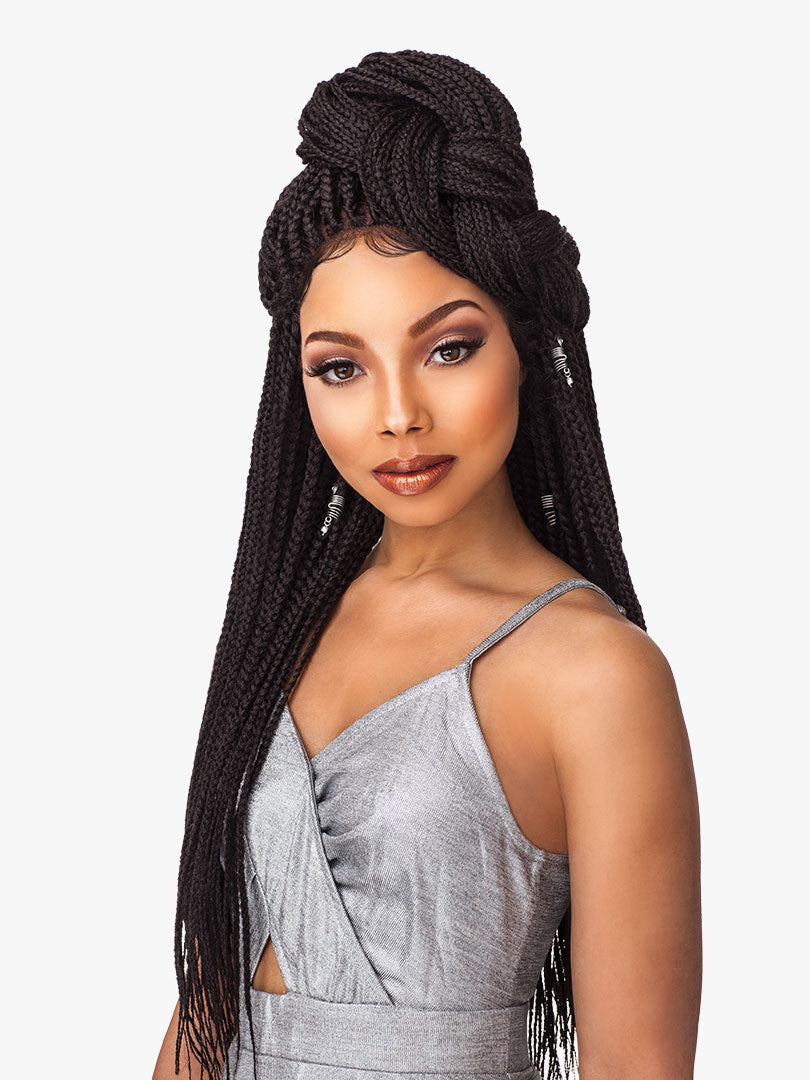 Sensationnel Cloud 9 Swiss Lace Front Wig 4x4 Box Braid Small