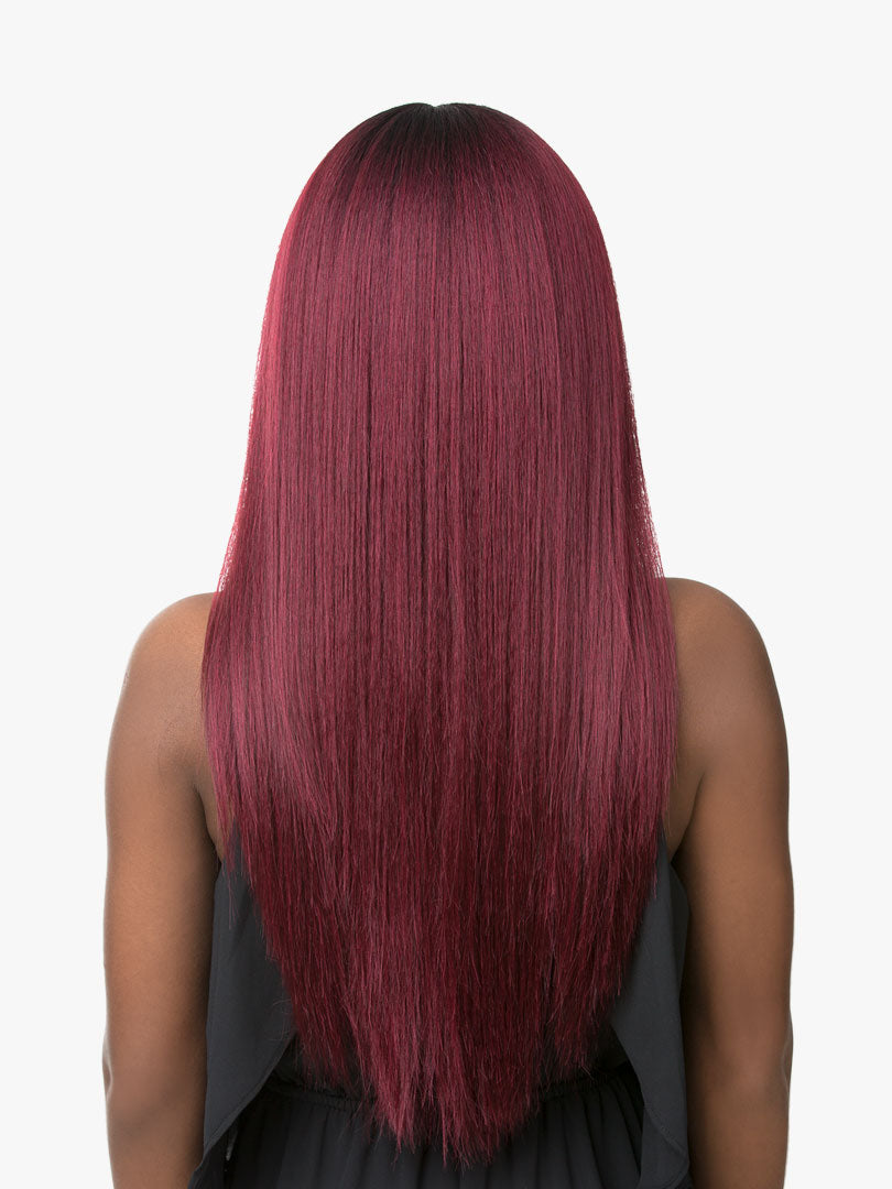 Sensationnel Boutique Bundle Kinky Straight Free Part Lace Front Wig Kinky Straight