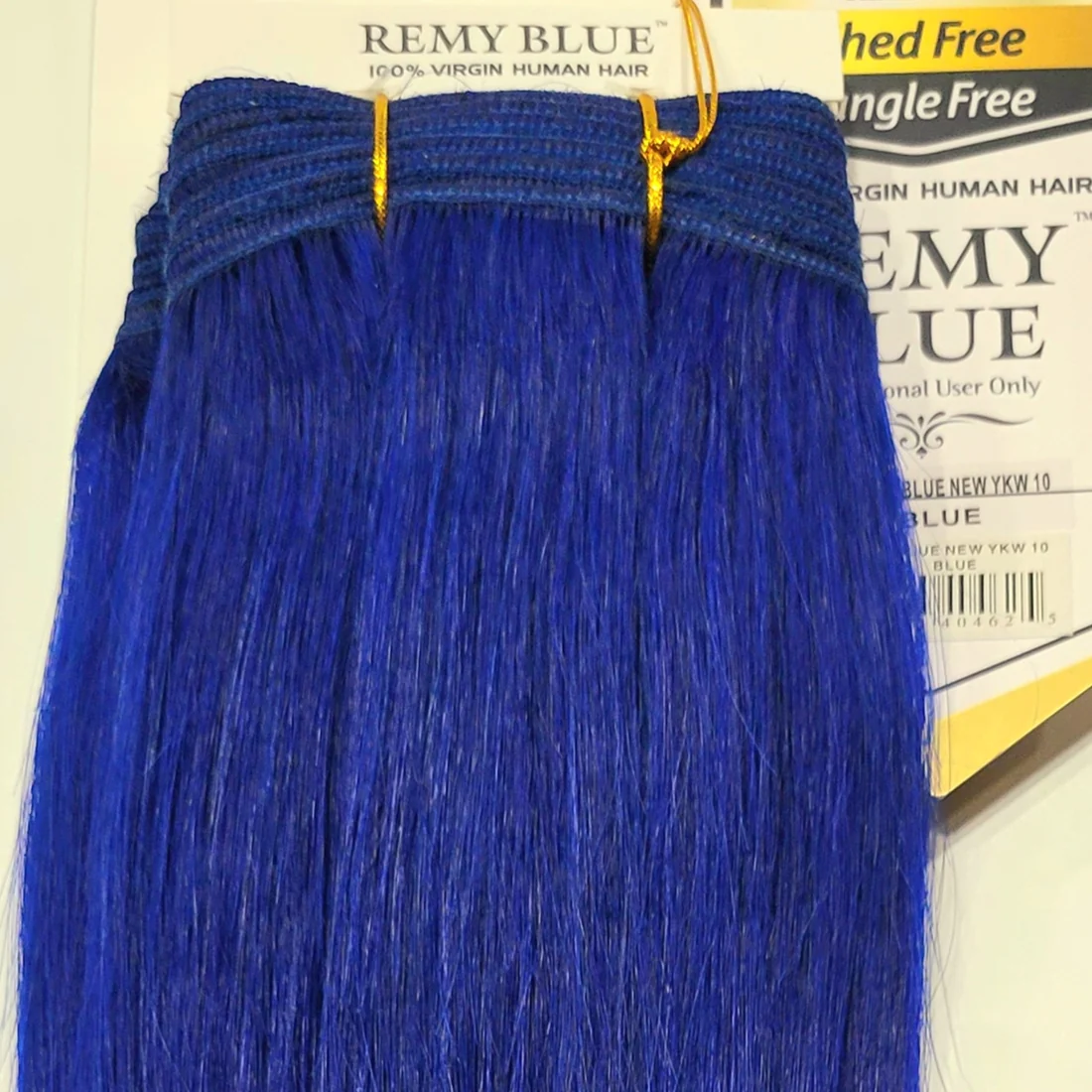 Remy Blue Human Hair New Yaky 14"
