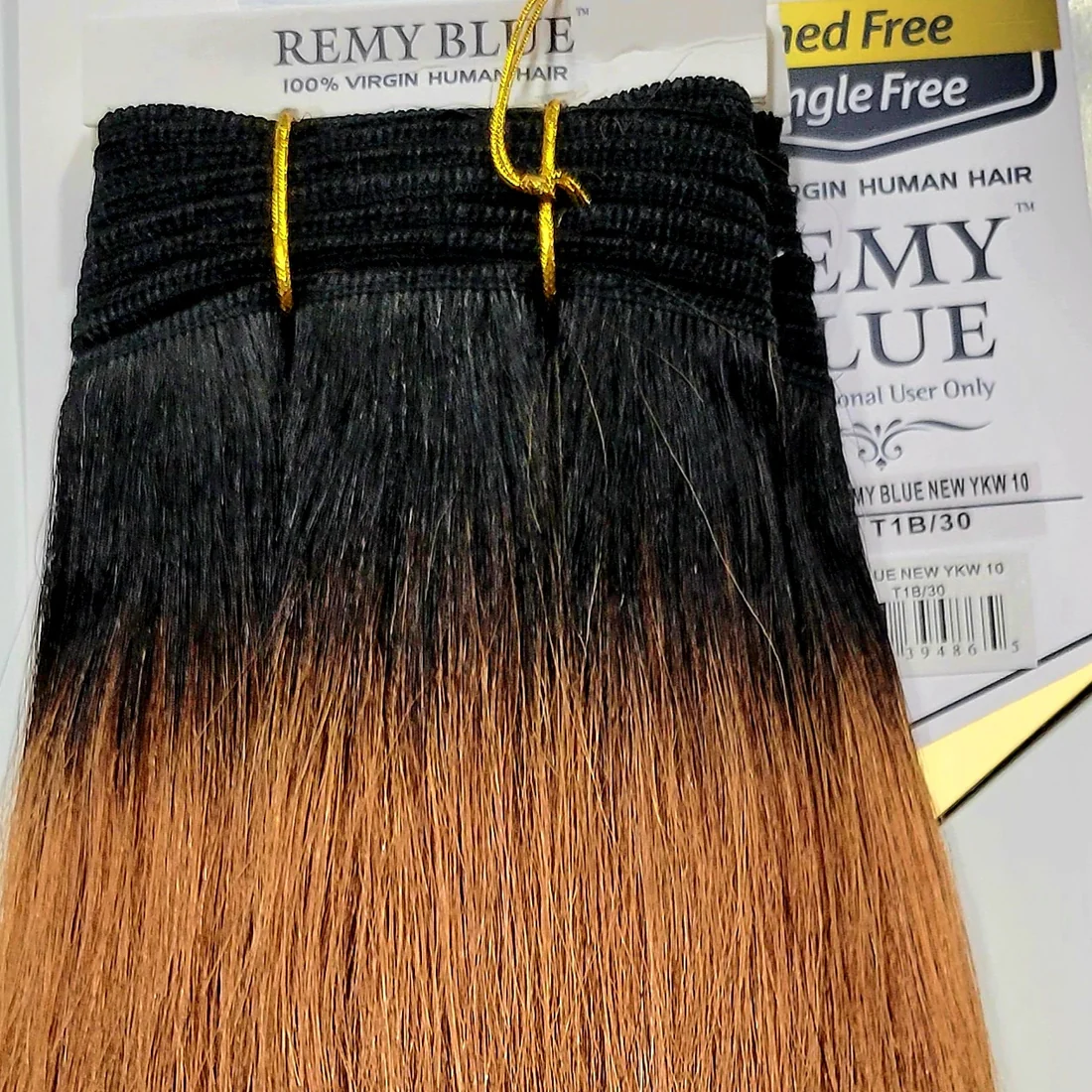 Remy Blue Human Hair New Yaky 18"