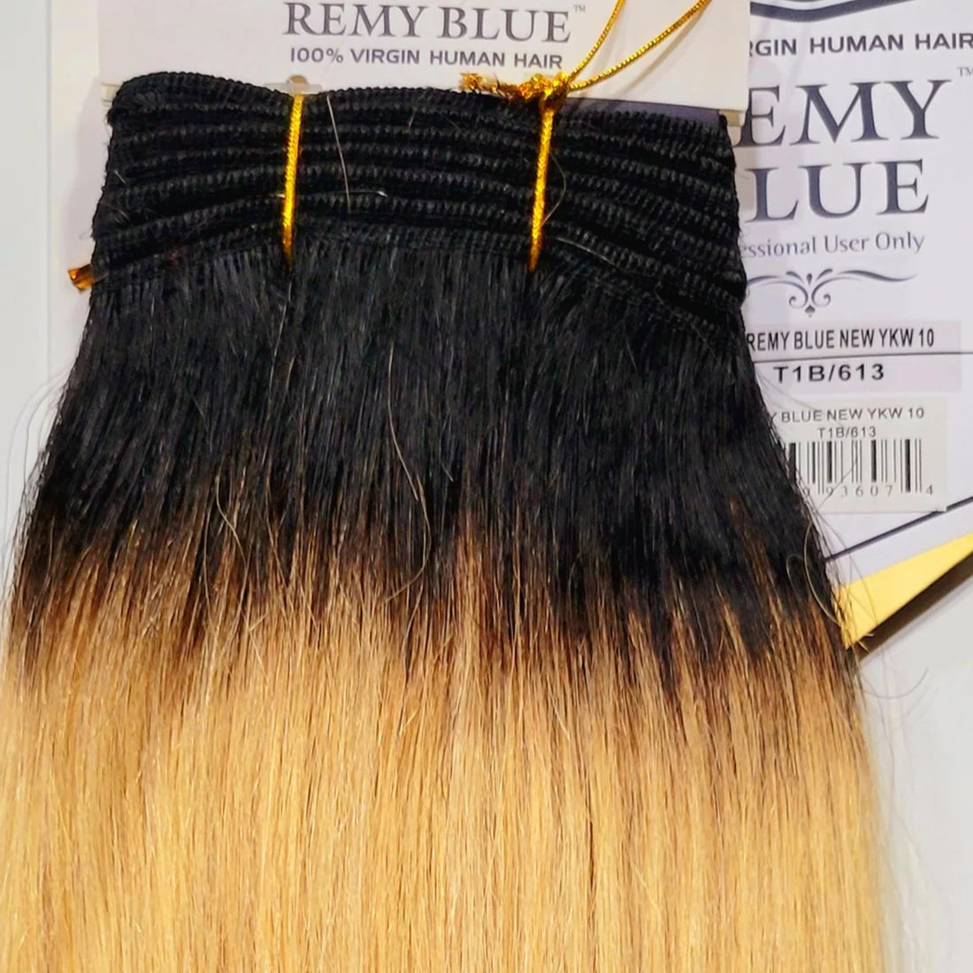 Remy Blue Human Hair New Yaky 10"