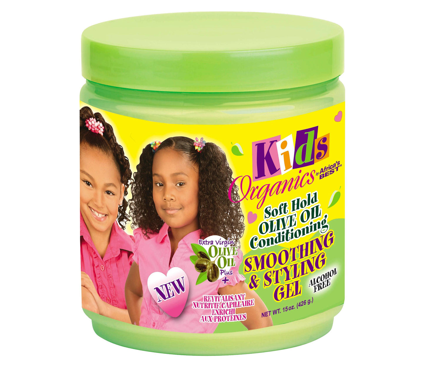 Africa's Best Originals Kids Soft Hold Olive Oil Smoothing & Styling Gel 15 oz
