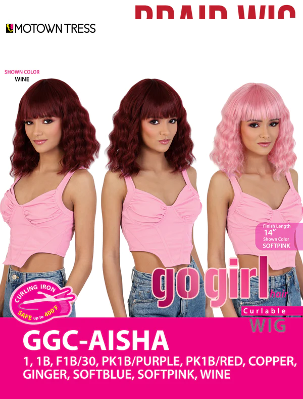 Motown Tress Synthetic Go Gurl Curlable Wig GGC-Aisha