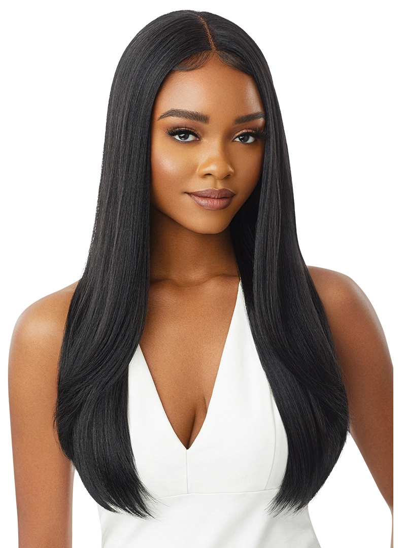 Outre SleekLay HD Transparent Lace Front Center Part Synthetic Wig Chanelle