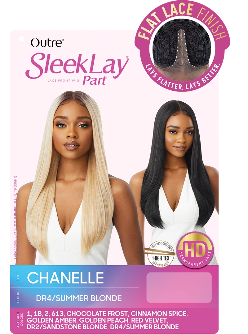 Outre SleekLay HD Transparent Lace Front Center Part Synthetic Wig Chanelle