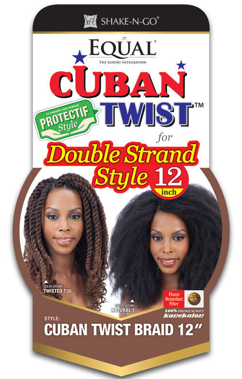 Equal Cuban Twist Synthetic Braid 12"