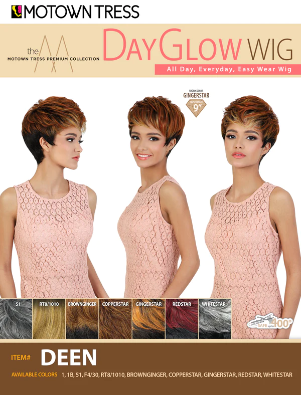 Motown Tress Premium Collection Synthetic Day Glow Wig Deen