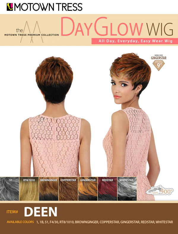 Motown Tress Premium Collection Synthetic Day Glow Wig Deen