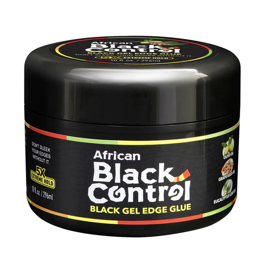 African Black Control Black Gel Edge Glue 10 fl oz