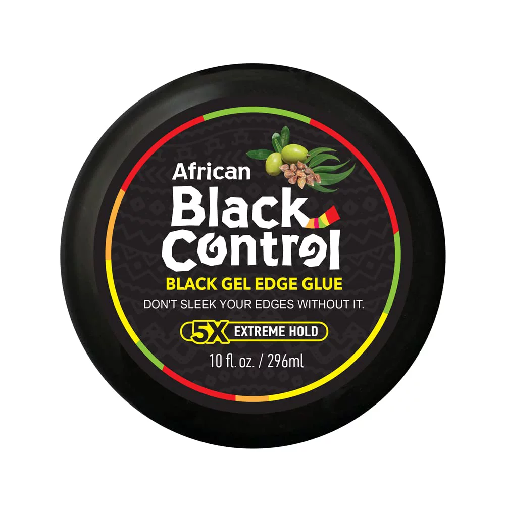 African Black Control Black Gel Edge Glue 10 fl oz