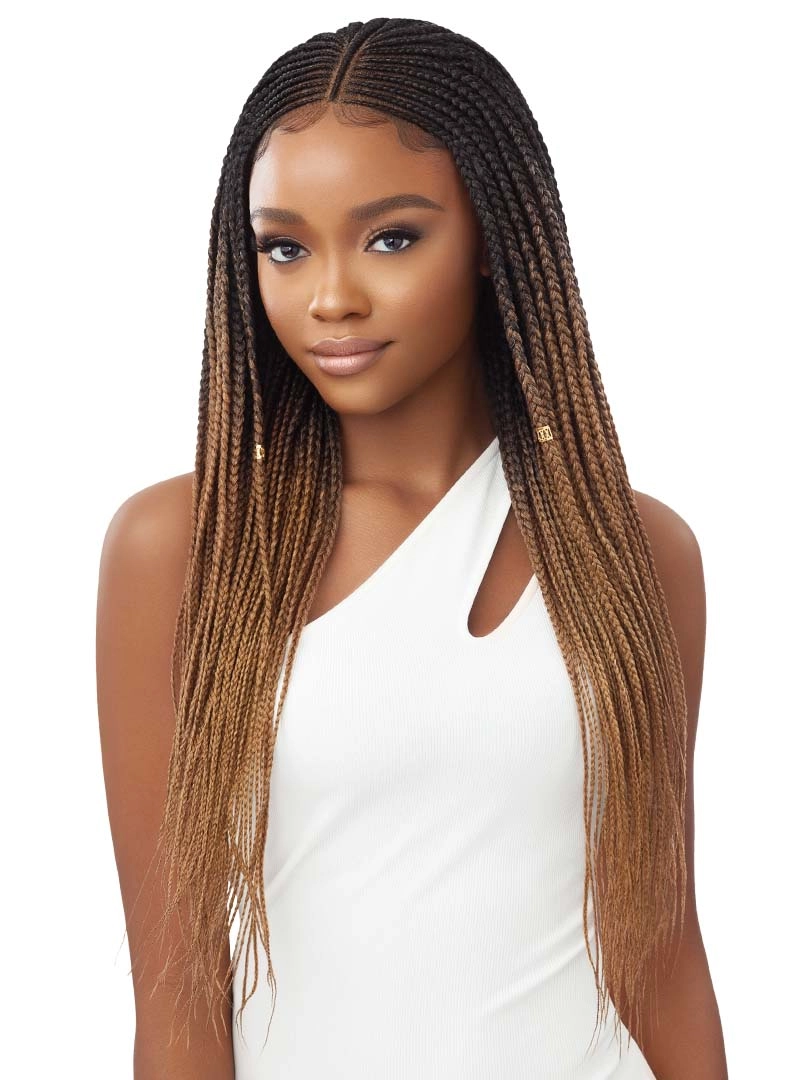 Outre Pre-Braided 13"x4" Lace Frontal Sythentic Wig Fulani Micro Cornrow Braids