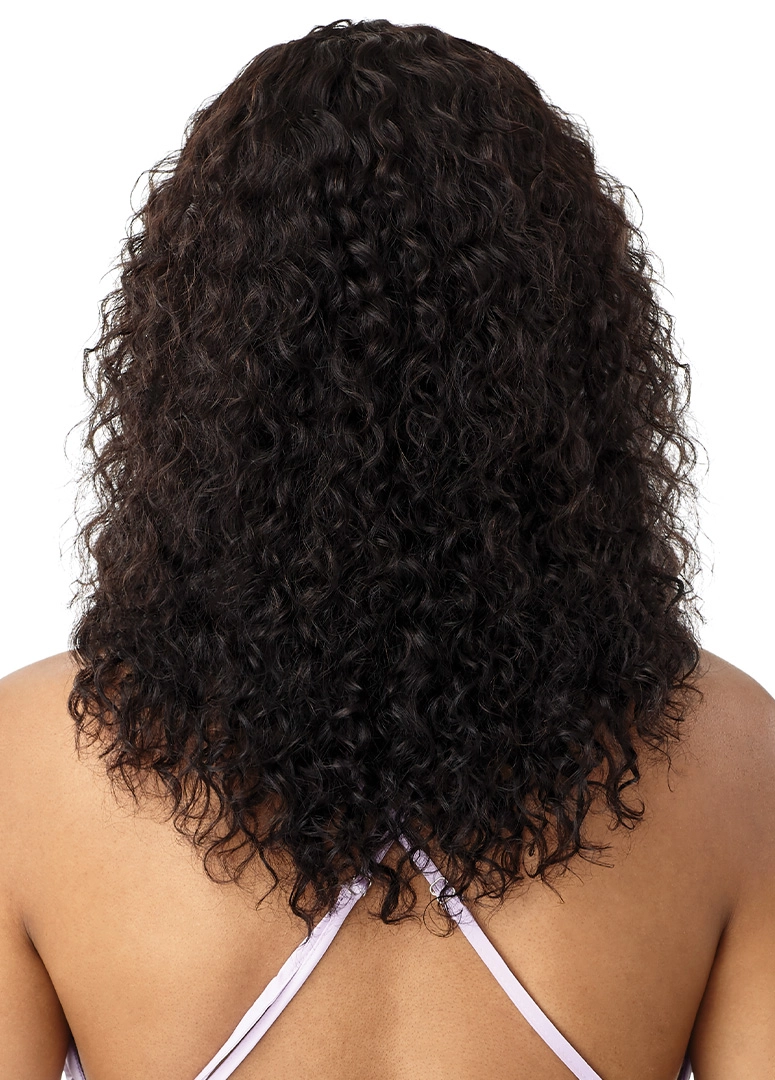 Outre My Tress Purple Label Wet & Wavy 100% Unprocessed Human Hair Full Wig HH-W&W Natural Curly 18"