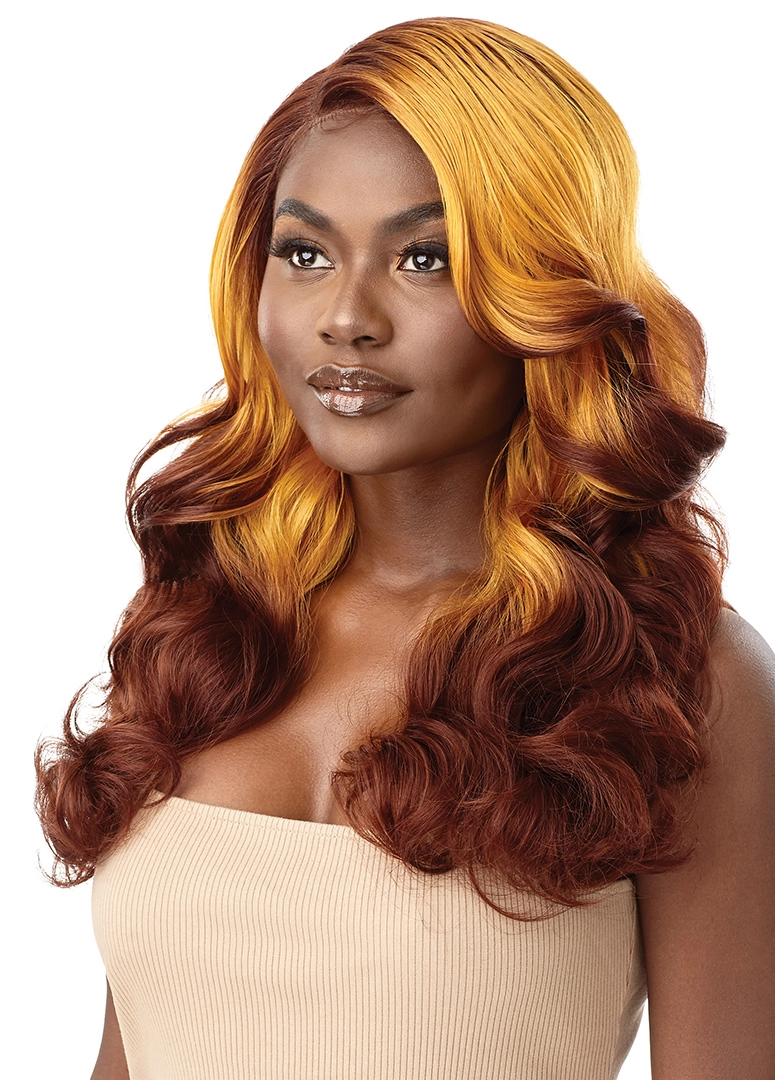 Outre Color Bomb HD Transparent Lace Front Synthetic Wig Kayleen