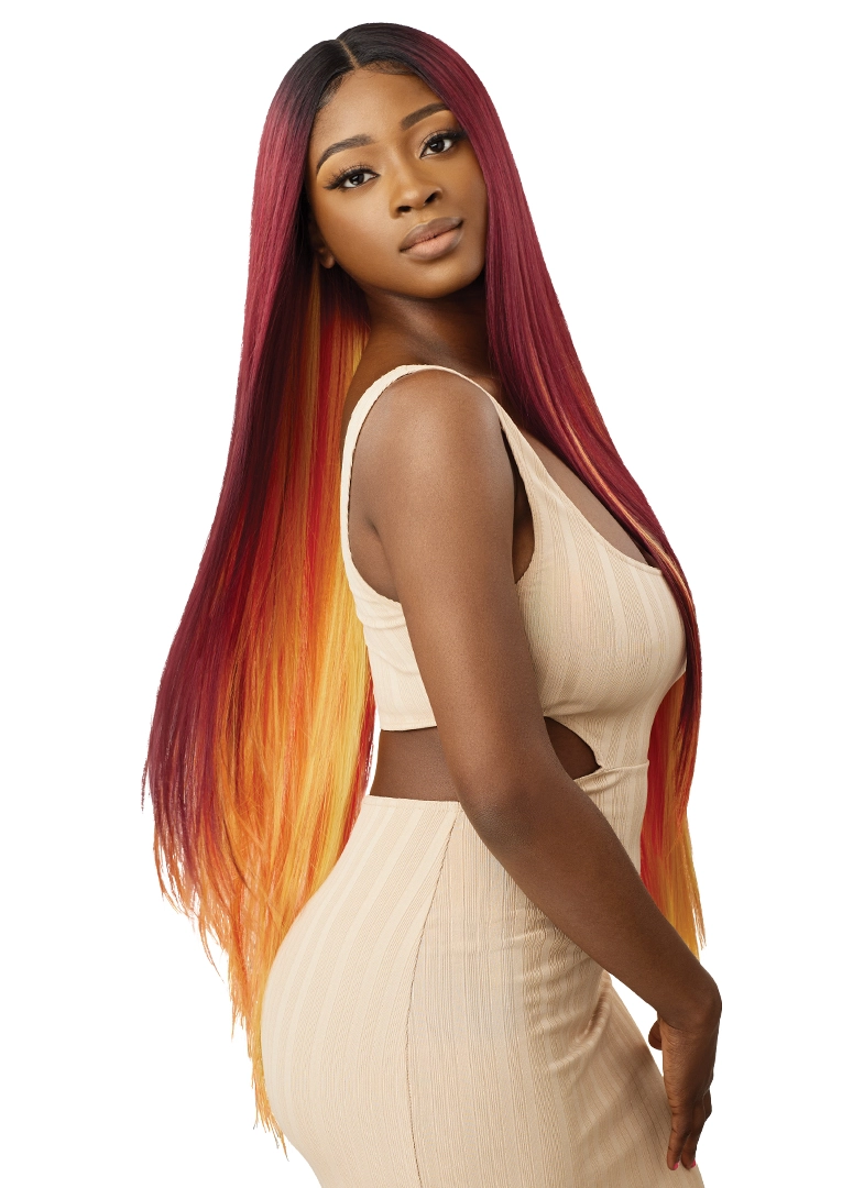 Outre Color Bomb HD Transparent Lace Front Synthetic Wig Kimisha