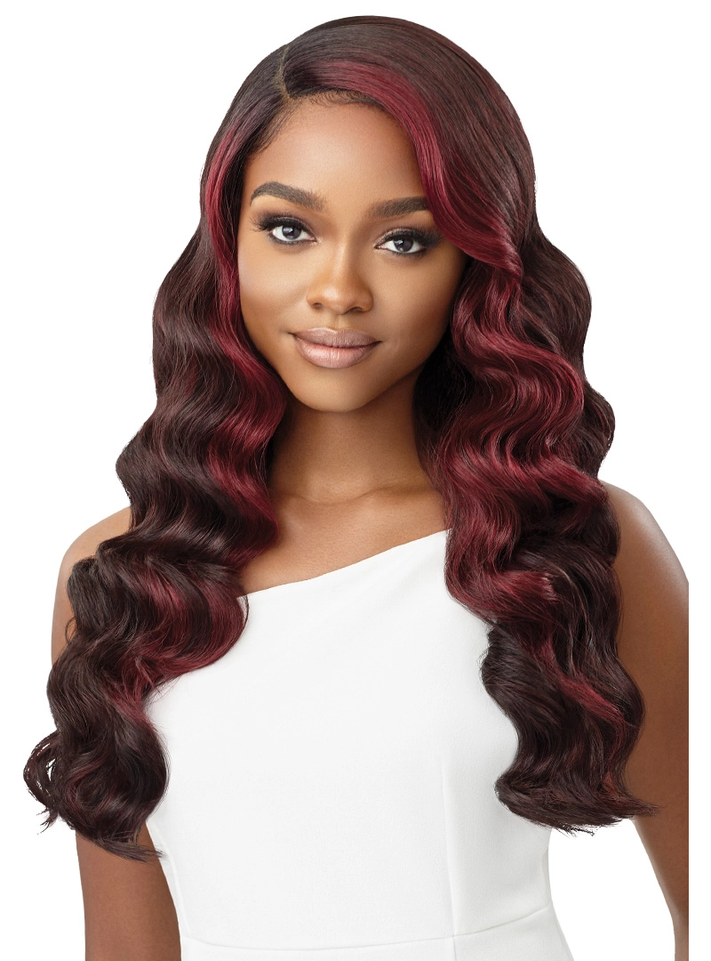 Outre SleekLay HD Transparent Lace Front Center Part Synthetic Wig Lavette