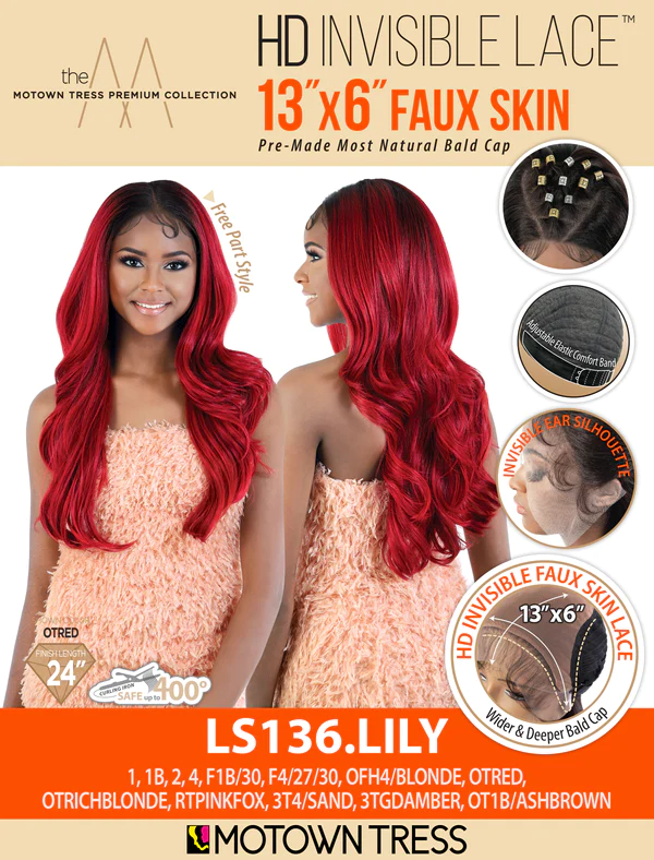 Motown Tress 13" x 6" Faux Skin HD Invisible Lace Wig Lily