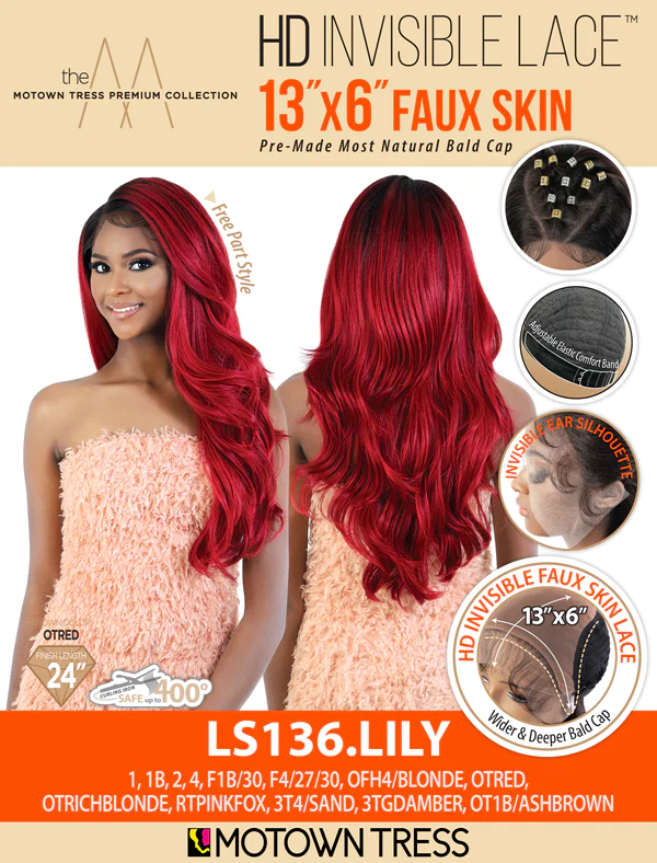 Motown Tress 13" x 6" Faux Skin HD Invisible Lace Wig Lily
