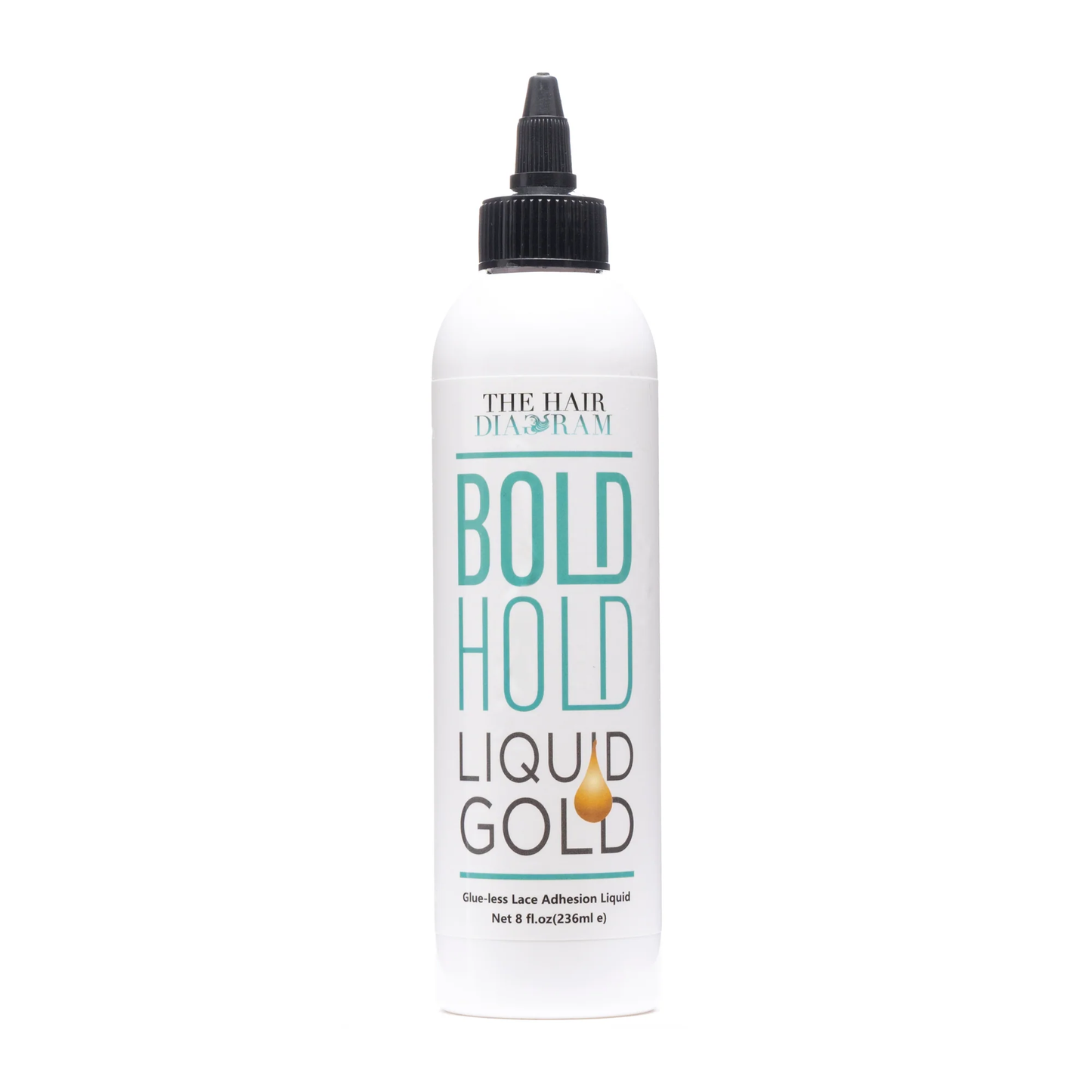 The Hair Diagram Bold Hold Liquid Gold Glue-less Lace Adhesion Liquid 8 fl oz