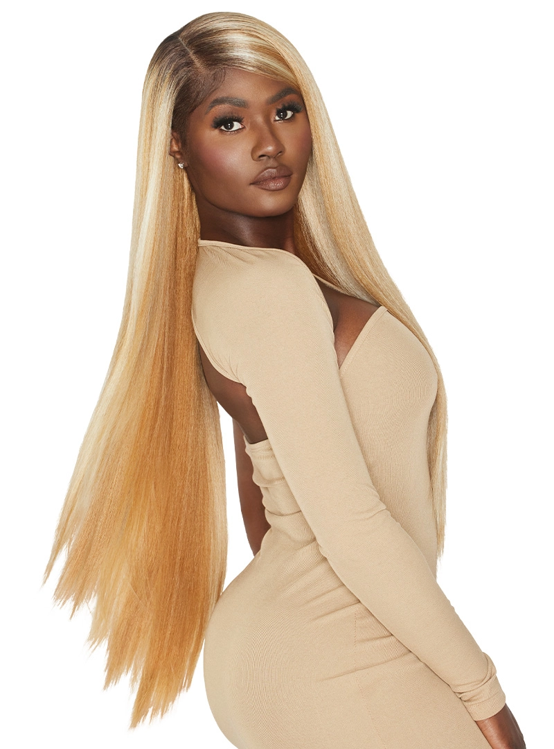 Outre Melted Hairline HD Transparent Lace Front Synthetic Wig Makeida 34"