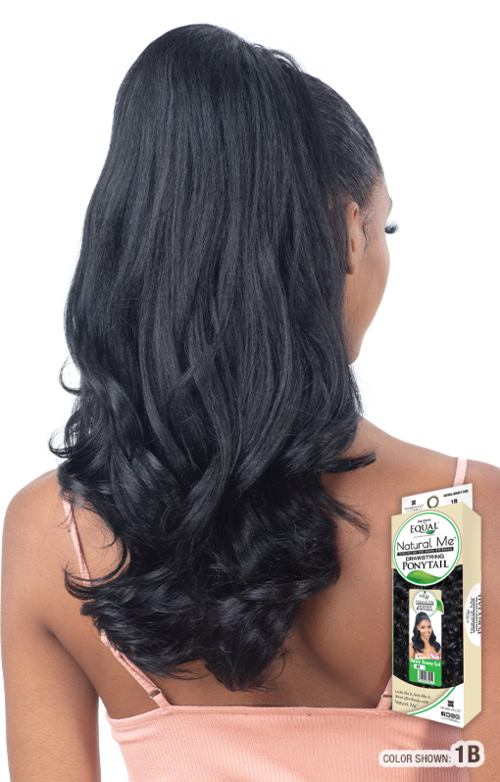 Freetress Equal Synthetic Drawstring Ponytail Natural Bouncy Curl