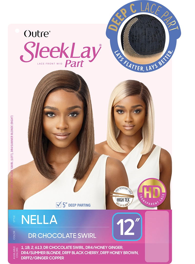 Outre SleekLay HD Transparent Lace Front Center Part Synthetic Wig Nella