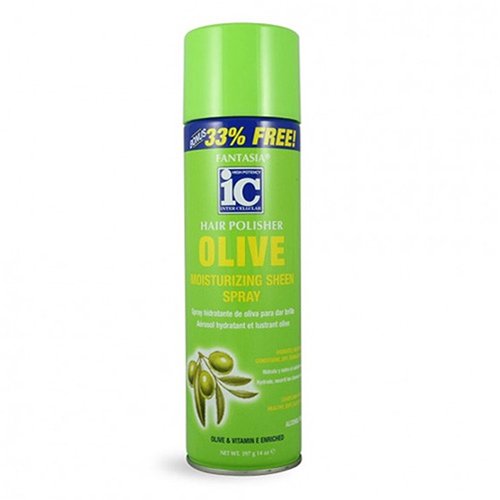 Fantasia IC Hair Polisher Olive Moisturizing Sheen Spray 14 oz