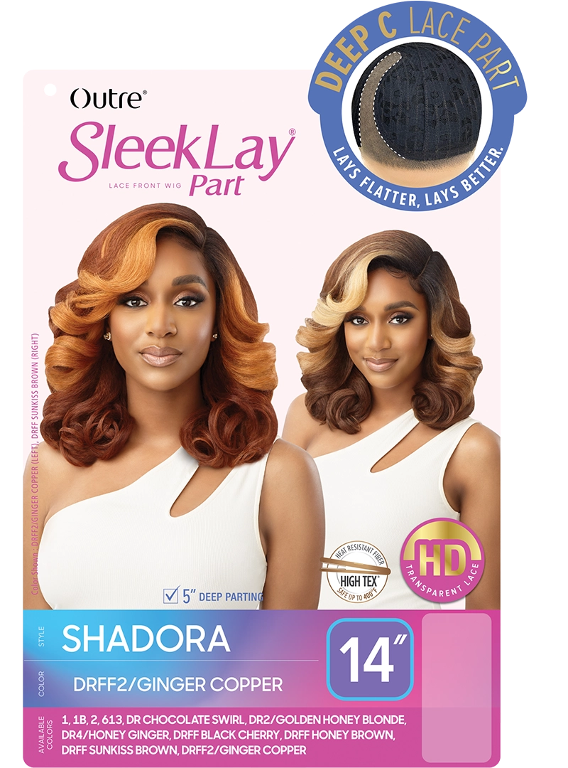Outre SleekLay HD Transparent Lace Deep C Part Synthetic Wig Shadora