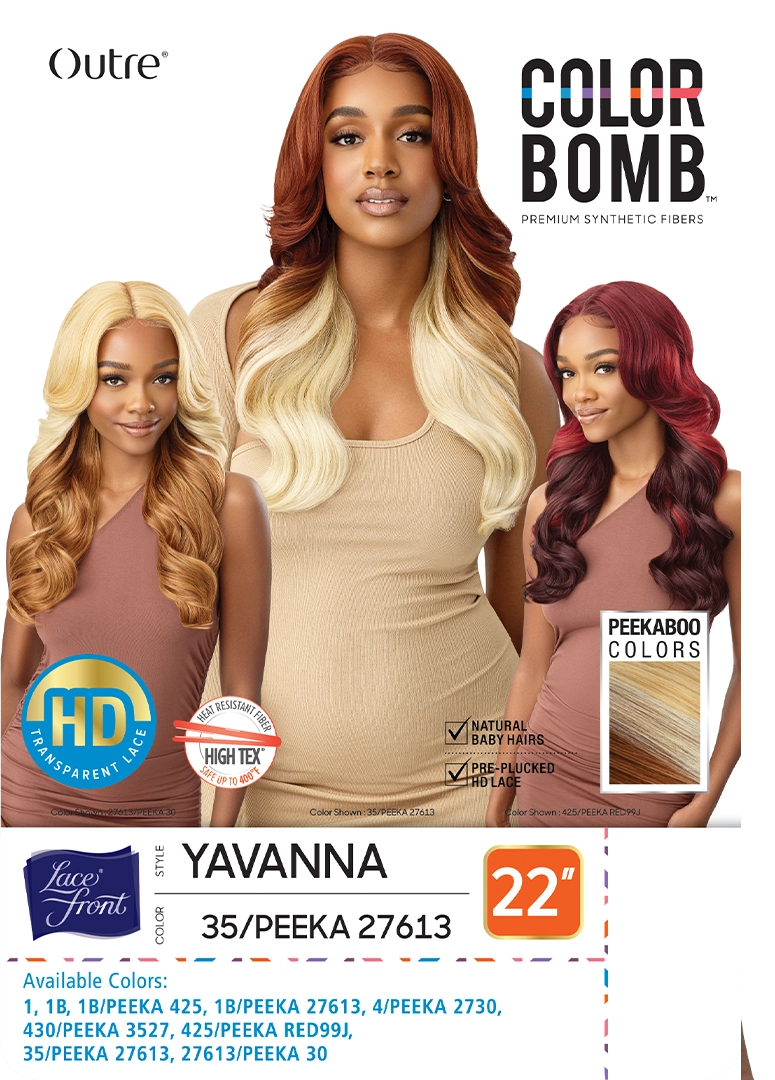 Outre Color Bomb HD Transparent Lace Front Synthetic Wig Yavanna