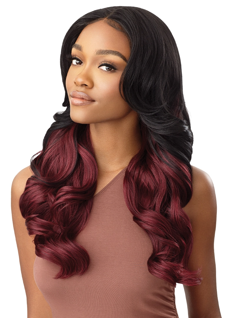 Outre Color Bomb HD Transparent Lace Front Synthetic Wig Yavanna